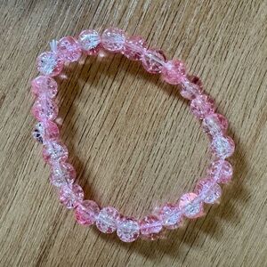 Elegant Pink Beaded Bracelet